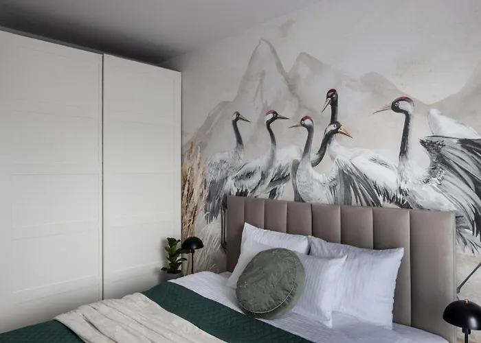 Appartement New #madalinskiego57 - Center, New Bulding, 2 Bedrooms, 2x Double Beds And A Fold-out Sofa, Separate Kitchen, Air Conditioning, Balcony, Underground Parking, Self Check In 24h, Internet, Netflix, Coffee Machine, Washing Machine,1 Km To The Railw